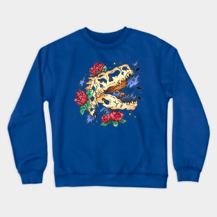 t-rex skull Crewneck Sweatshirt